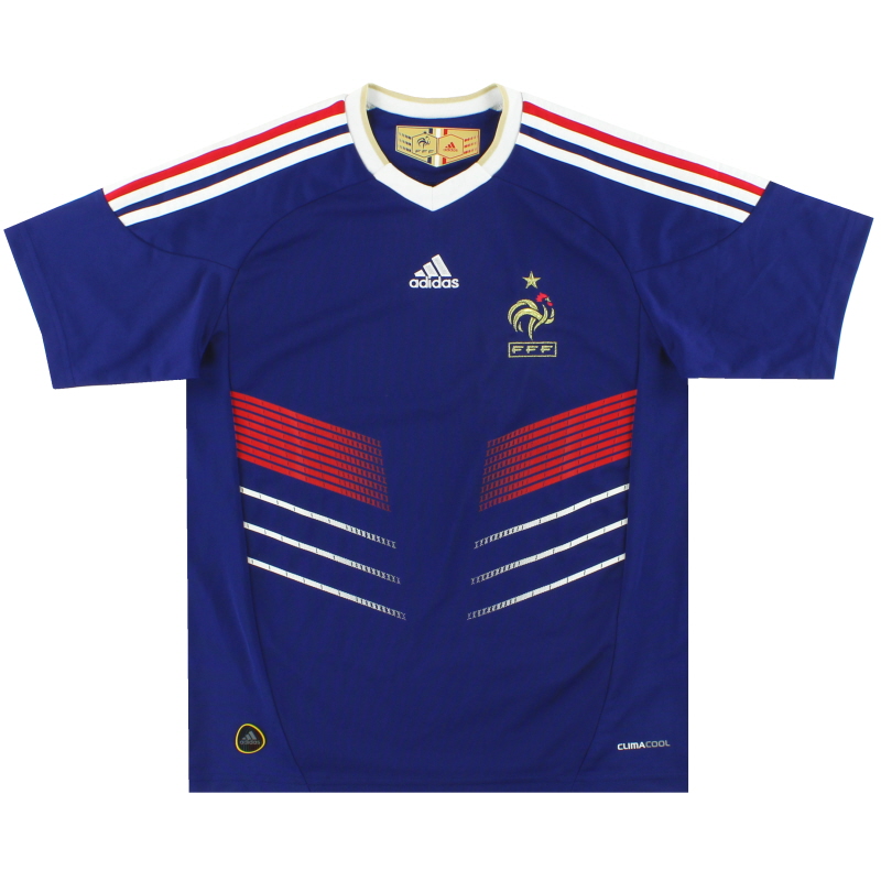 2009-10 France adidas Home Shirt *Mint* Y - P41151