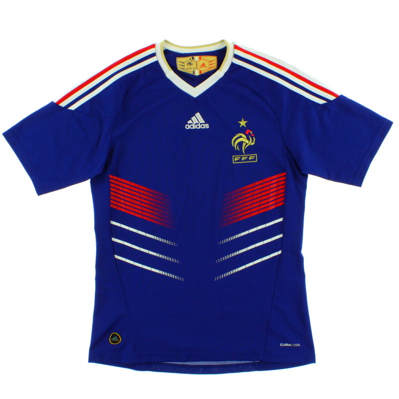 2009-10 France Home Shirt *Mint* L - P41040