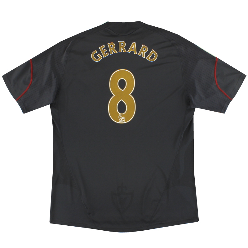 2009-10 Liverpool adidas Away Shirt Gerrard #8 L - E85670