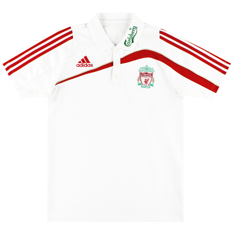 2009-10 Liverpool adidas Climalite Polo Shirt M