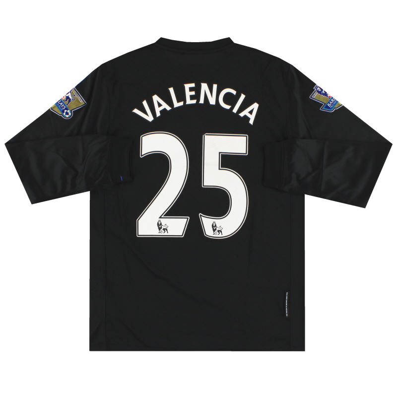 2009-10 Manchester United Nike Away Shirt L/S Valencia #25 XL.Boys - 355112-010