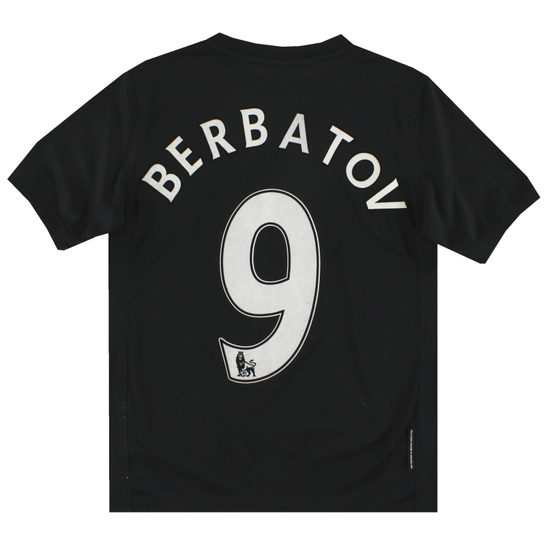 2009-10 Manchester United Nike Away Shirt Berbatov #9 L.Boys - 355112-010