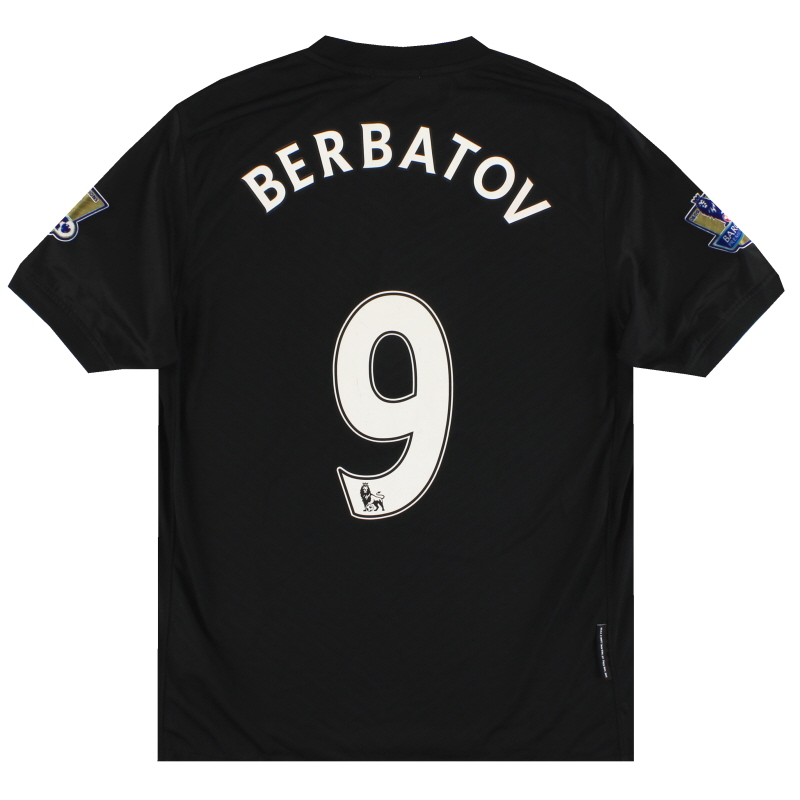 2009-10 Manchester United Nike Away Shirt Berbatov #9 M - 355112-010