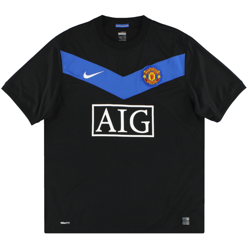 2009-10 Manchester United Nike Uitshirt * Mint * L - 355093-010