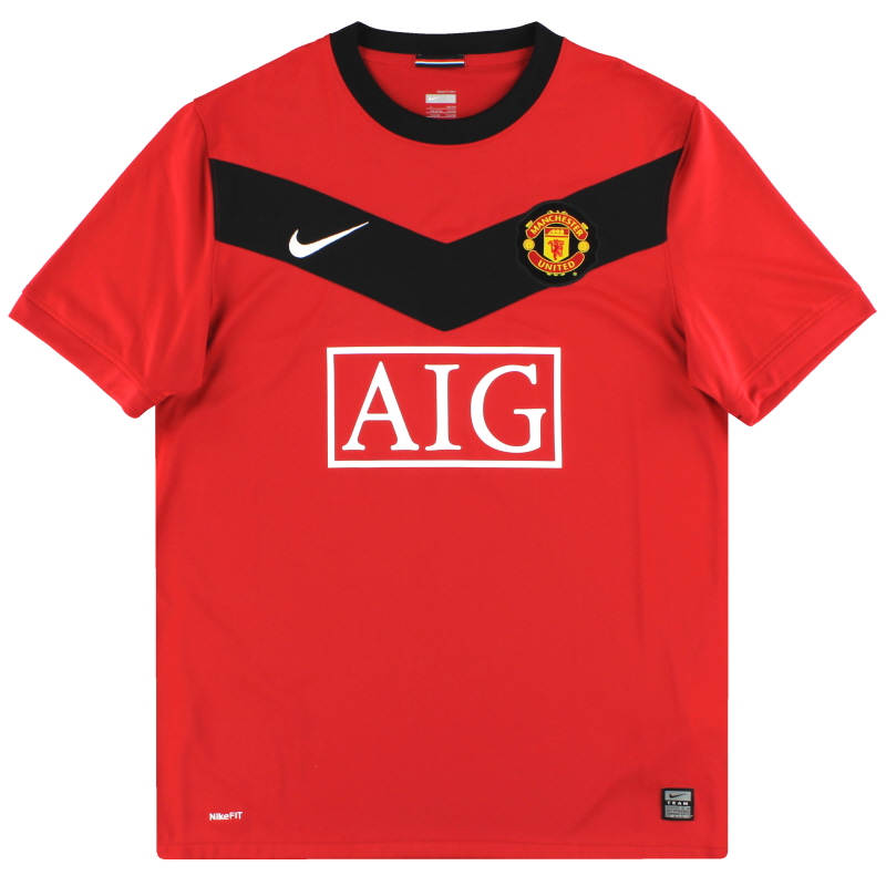 Camiseta Nike de local del Manchester United 2009-10 para niños - 355110-623