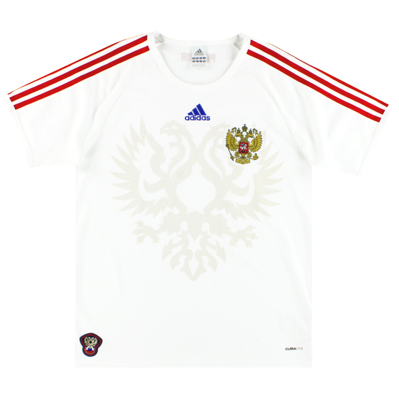 2009-10 Russia adidas Basic Away Shirt M