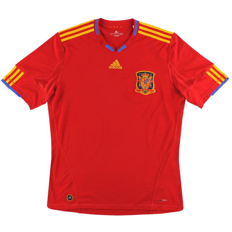 2009-10 Spain adidas Home Shirt L - P47902