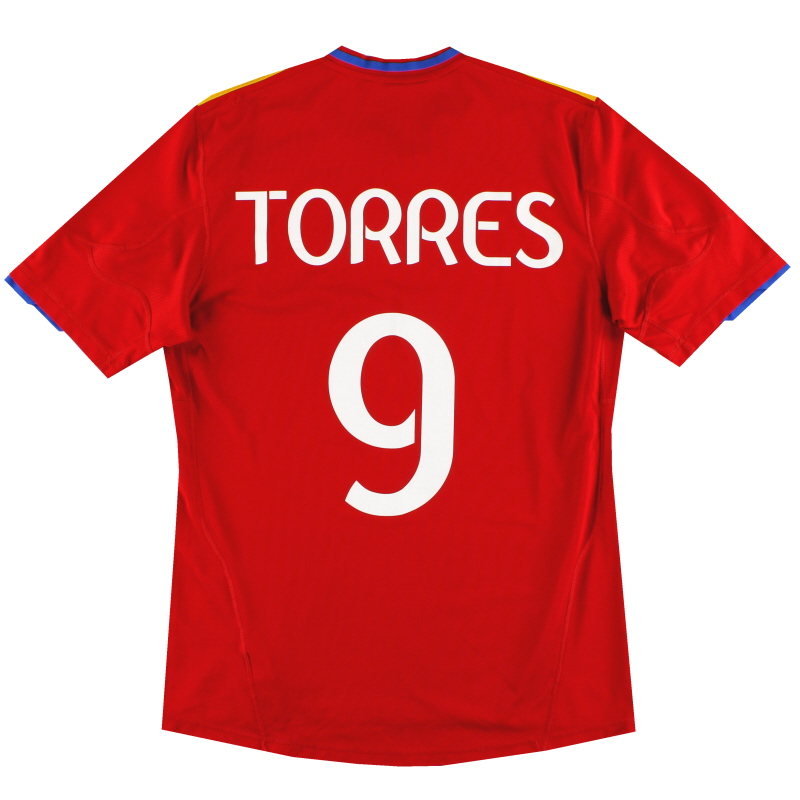 2009-10 Spain adidas Home Shirt Torres #9 L - P47902
