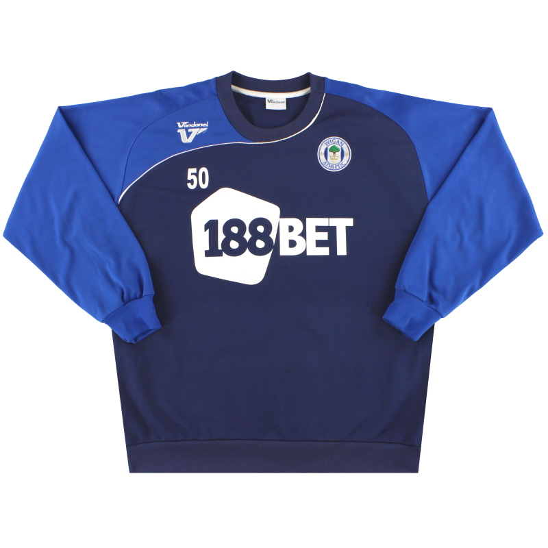 2009-10 Wigan Vandanel Player Issue Sweatshirt #50 L