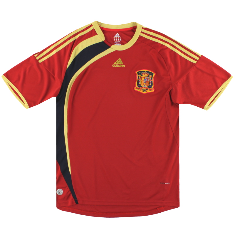 2009 Spanien Konföderationen-Pokal adidas Heimtrikot M - P06574