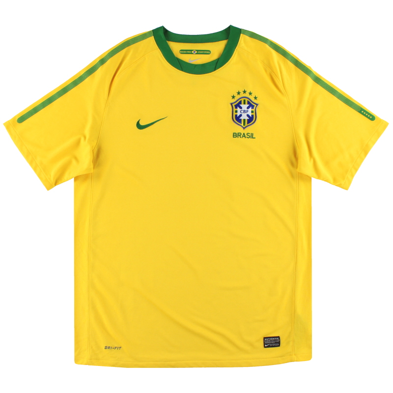 2010-11 Brazil Nike Home Shirt M - 369250-703
