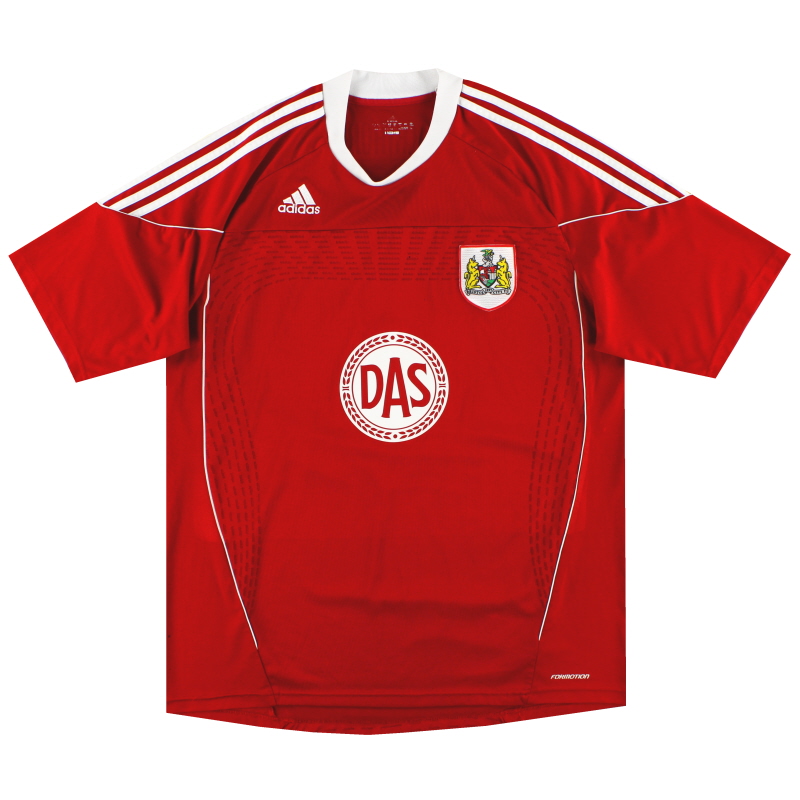 Camiseta adidas de local del Bristol City 2010-11 XXL