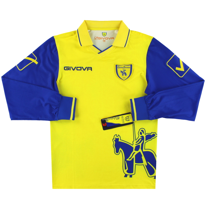 2010-11 Chievo Verona Givova Home Shirt L/S *BNIB* M