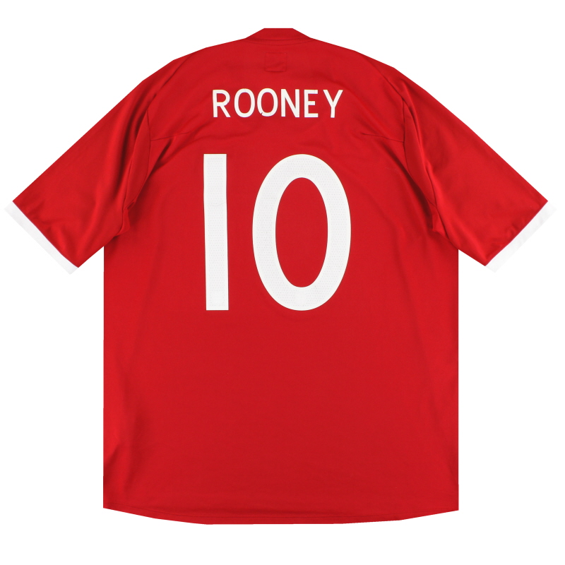 Maglia da trasferta Inghilterra Umbro 2010-11 Rooney #10 XL