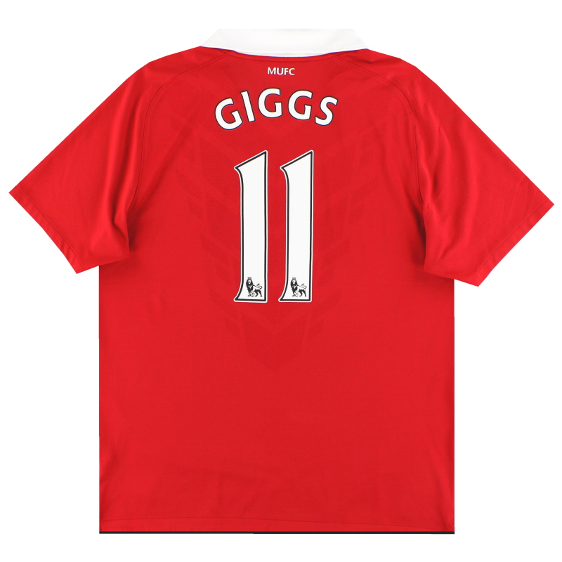 2010-11 Manchester United Nike thuisshirt Giggs # 11 L - 382469-623