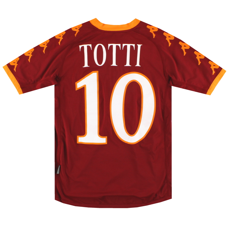 2010-11 Roma Kappa Maillot Domicile Totti # 10 XL.Boys