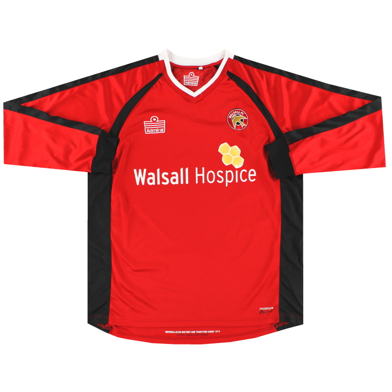 Camiseta local del Walsall Admiral 2010-11 L / S XL