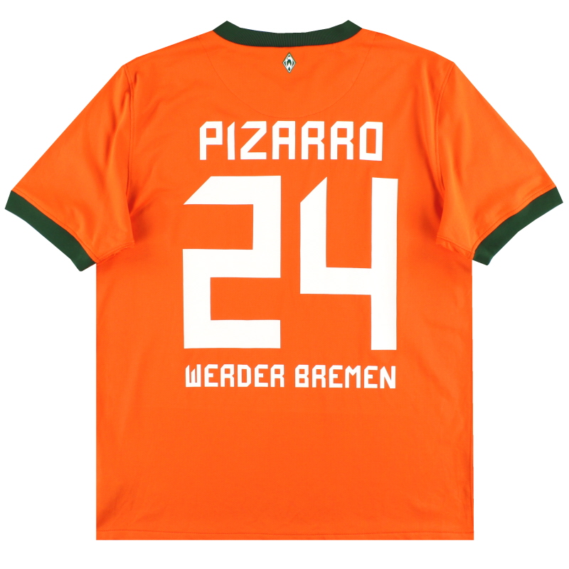 2010-11 Werder Brema Nike Third Maglia Pizarro #24 *Menta* M - 355767-816