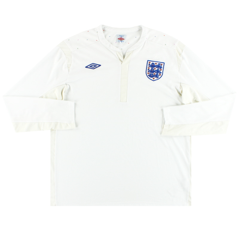 2010-12 England Umbro Home Shirt L/S M