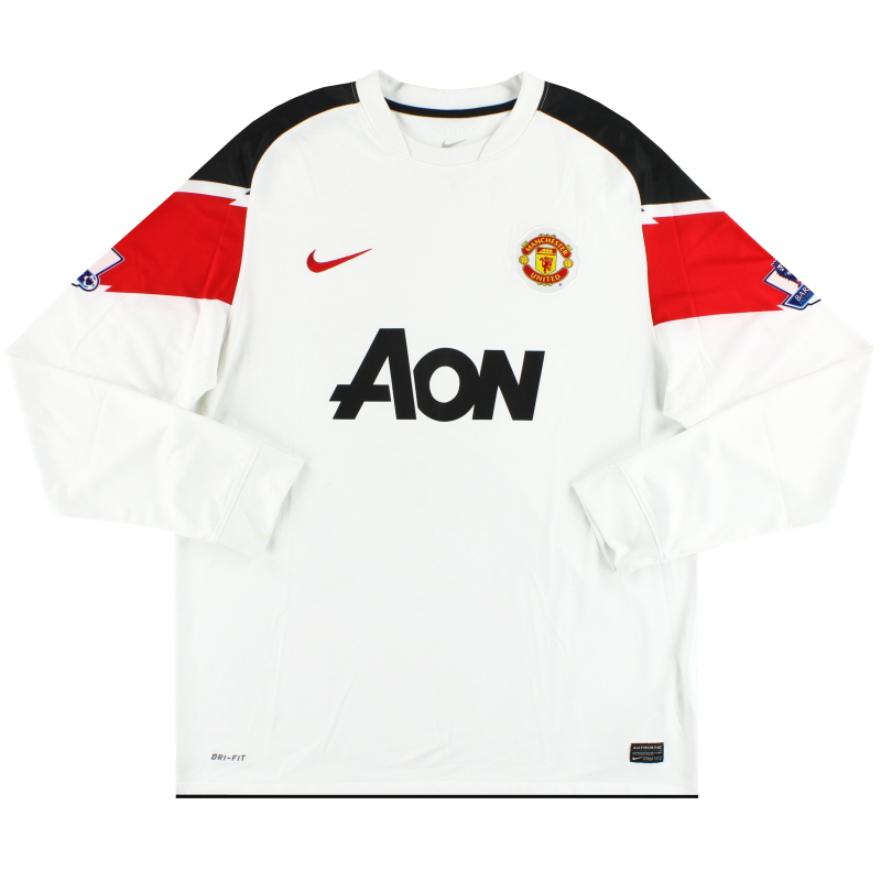 2010-12 Manchester United Nike Away Camiseta L/S XL - 382997-105