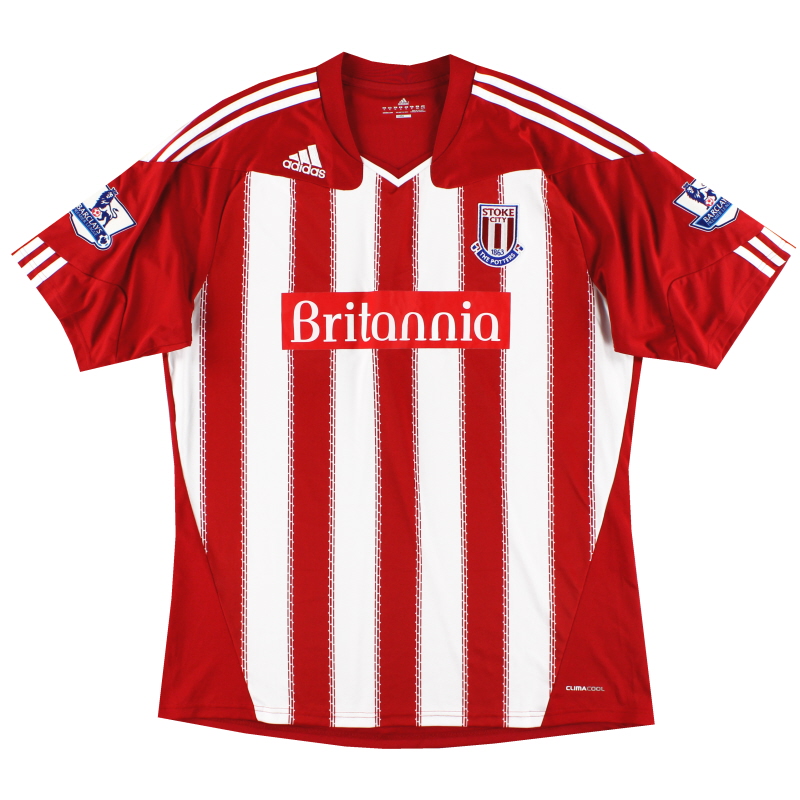 2010-12 Stoke City adidas Home Camiseta XL - P46709