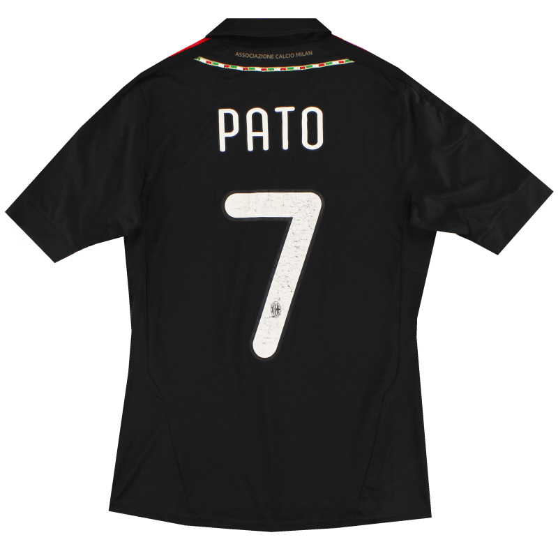 2011-12 AC Milan adidas Third Maillot Pato #7 S - V13433