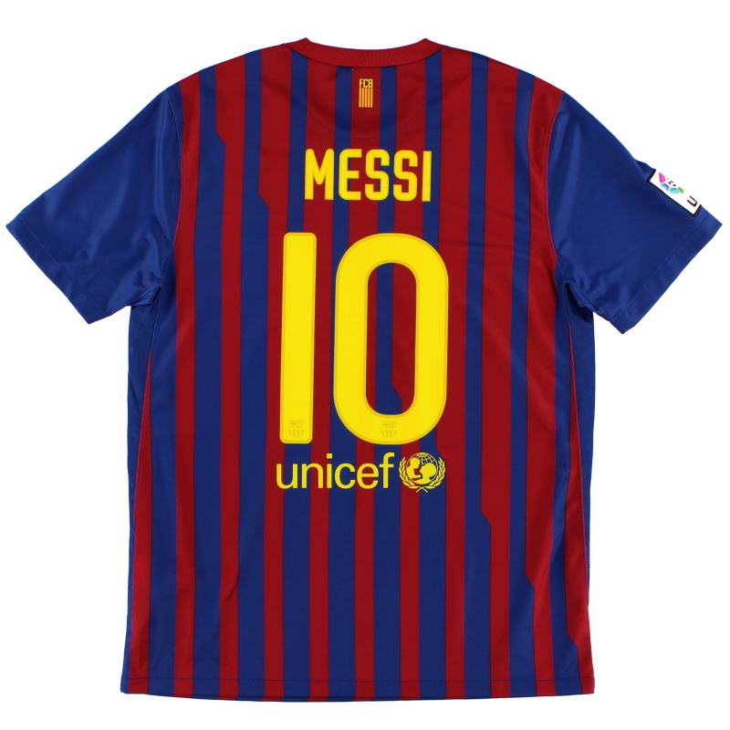 2011-12 Barcelona Home Shirt Messi #10 S