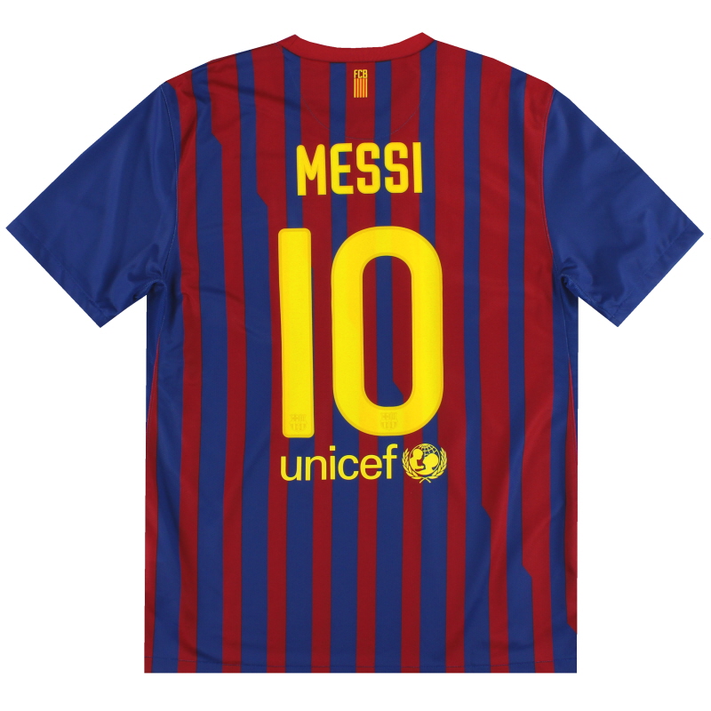 2011-12 Barcelona Home Camiseta #10 *con 419877-486