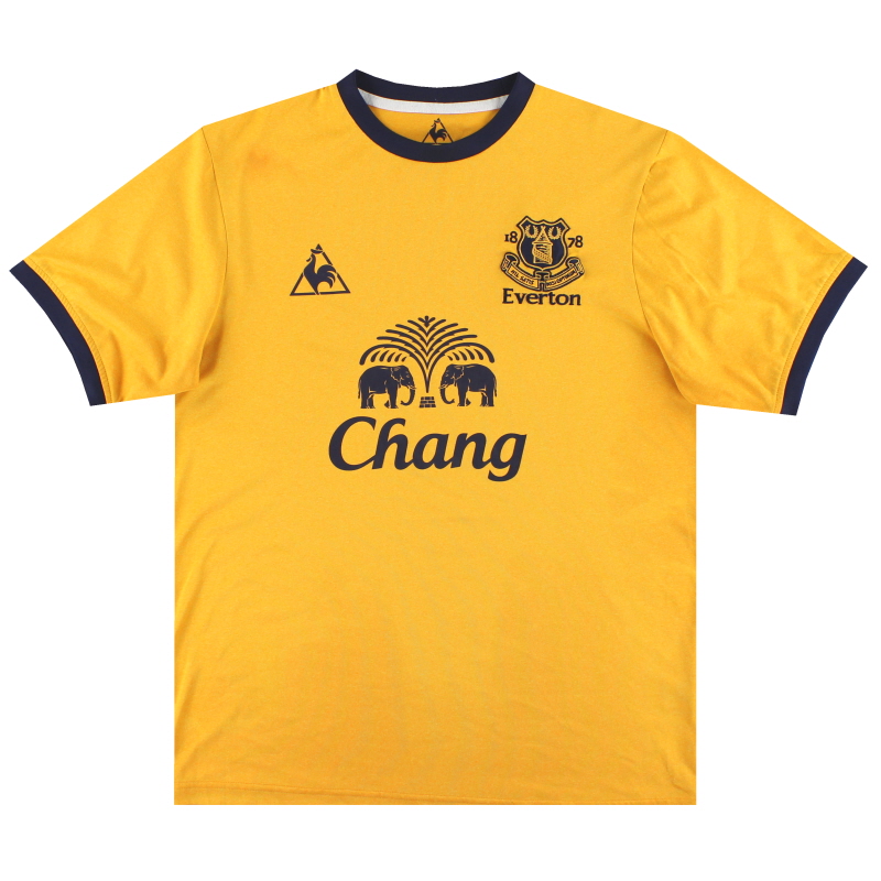 Camiseta de visitante del Everton Le Coq Sportif 2011-12 * Mint * L - LEX16260