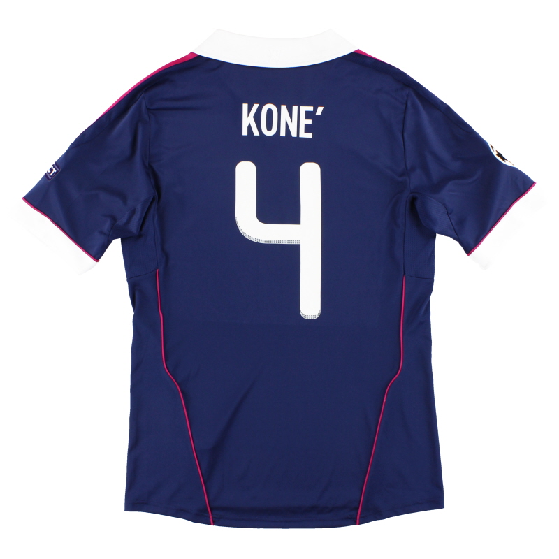 2011-12 Lyon adidas CL Away Shirt Kone #4 *Mint* M