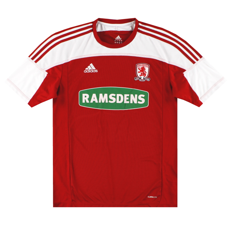 2011-12 Middlesbrough adidas Home Shirt L - O56911