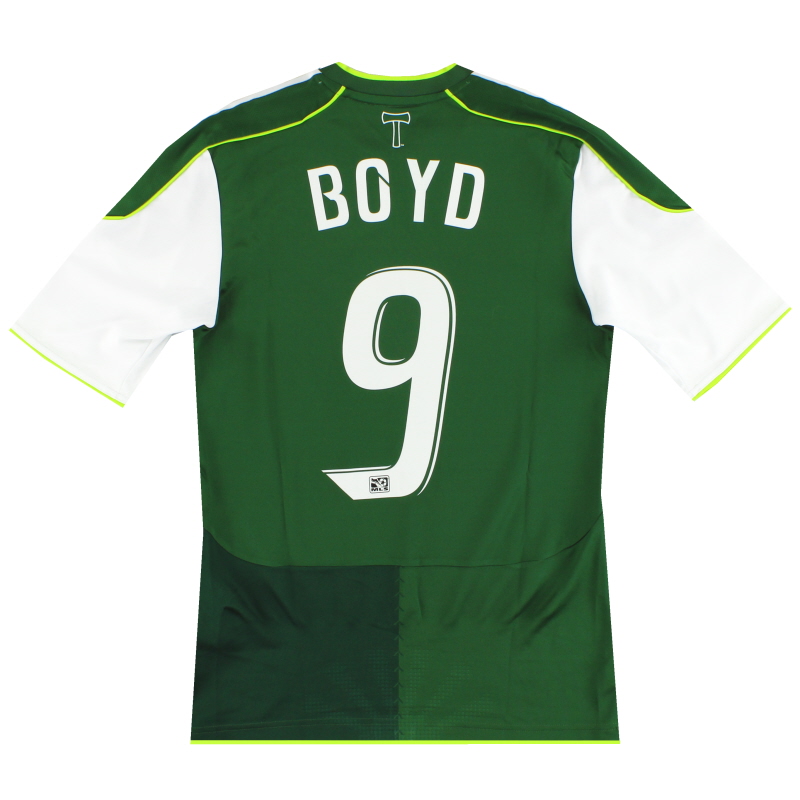 2011-12 Portland Timbers adidas Player Issue Home Shirt Boyd #9 S - P10504