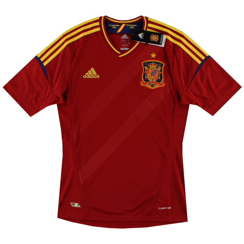 2011-12 Spain adidas Home Shirt *w/tags* S