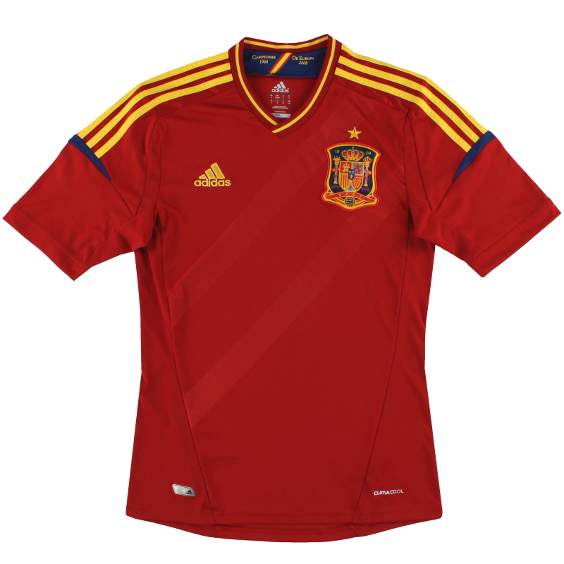 2011-12 Spain adidas Home Shirt *Mint* XXL - X10937