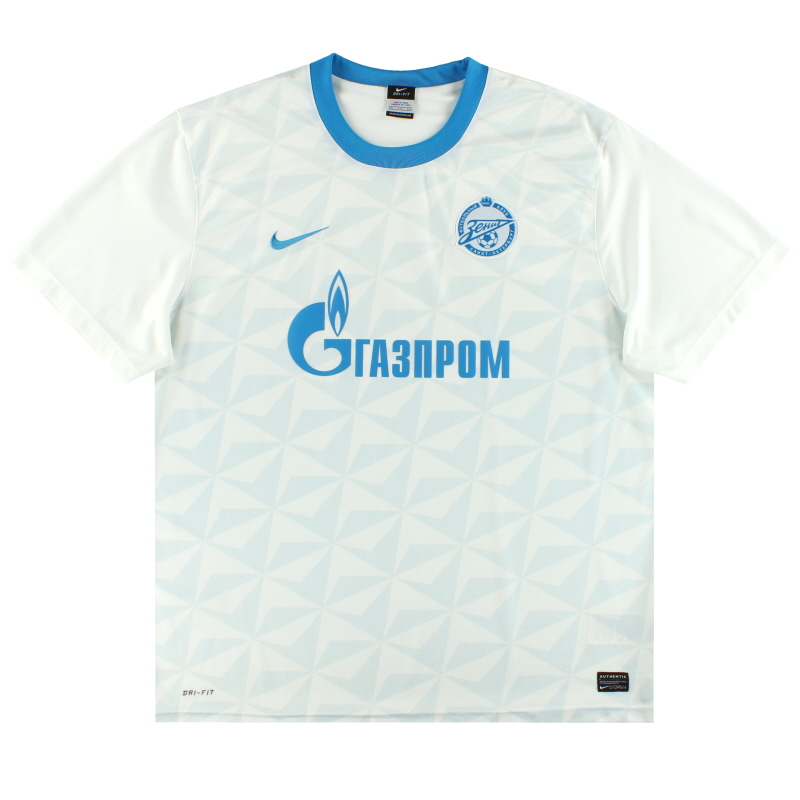 2011-12 Zenit St. Petersburg Nike Basic Away Shirt *Mint* XXL - 402741-105