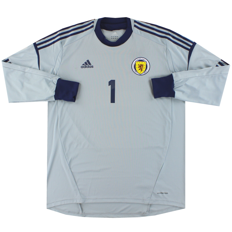 2011-13 Scotland adidas Player Issue Goalkeeper Shirt #1 *As New* XXL