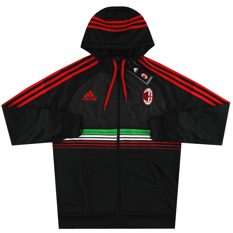 2012-13 AC Milan adidas Hooded Anthem Jacket *w/tags* L - X13093