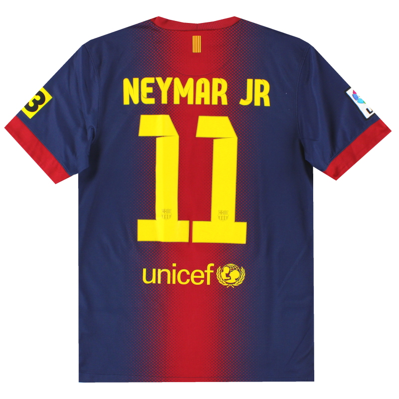 2012-13 바르셀로나 나이키 홈 셔츠 네이마르 주니어 #11 S - 478323-410