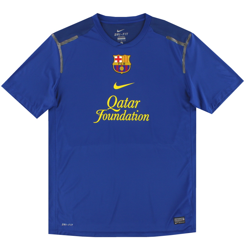 2012-13 Barcelona Nike Player Issue Training Shirt *Mint* L - 448813-486