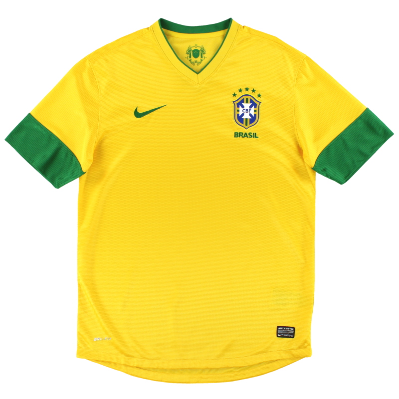 2012-13 Brazil Nike Home Shirt XL - 447931-703