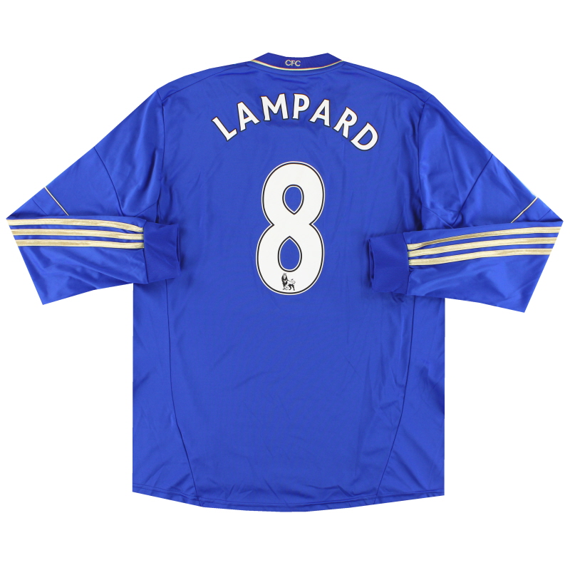2012-13 Chelsea adidas Home Shirt Lampard #8 L/S XL