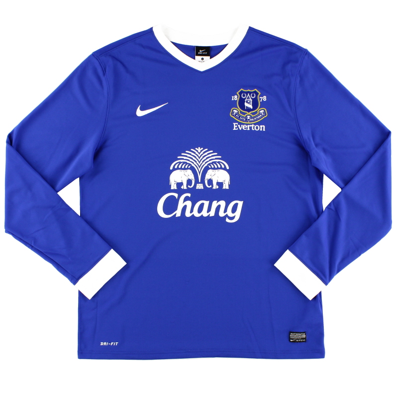 2012-13 Everton Nike Home Shirt L/S S - 510521-471