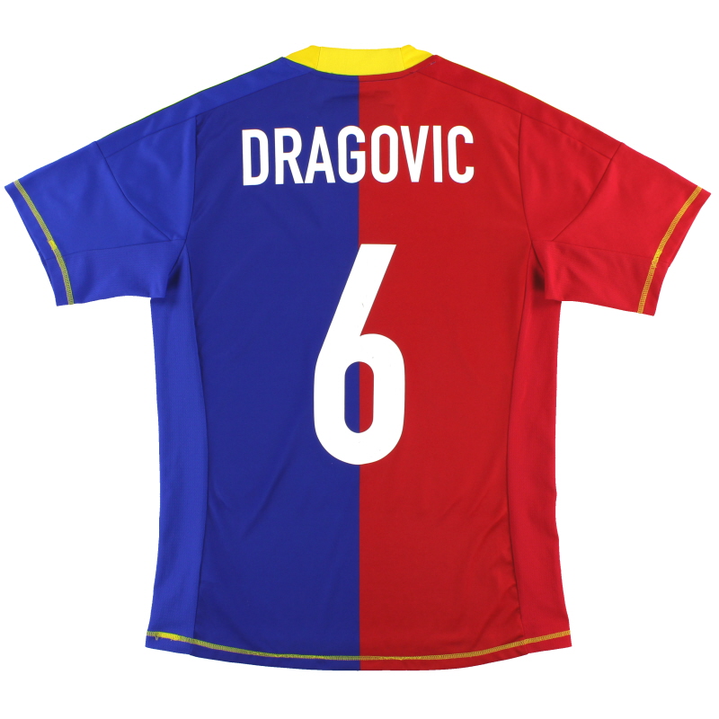2012-13 FC Basel adidas Home Shirt Dragovic #6 Y - Z11392