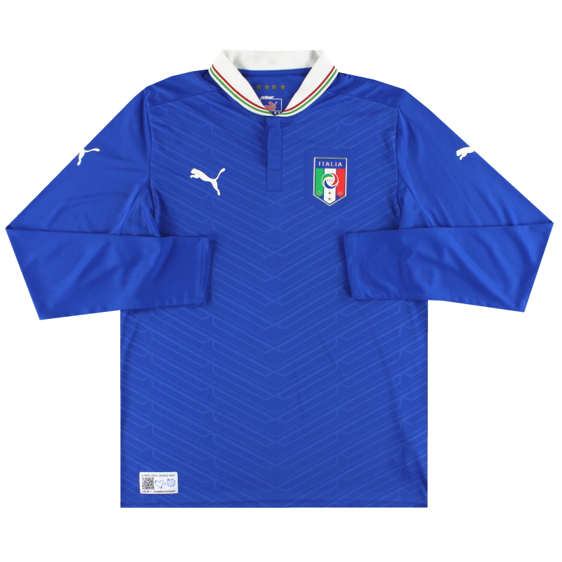 2012-13 Italy Puma Home Shirt *Mint* L/S M - 740364