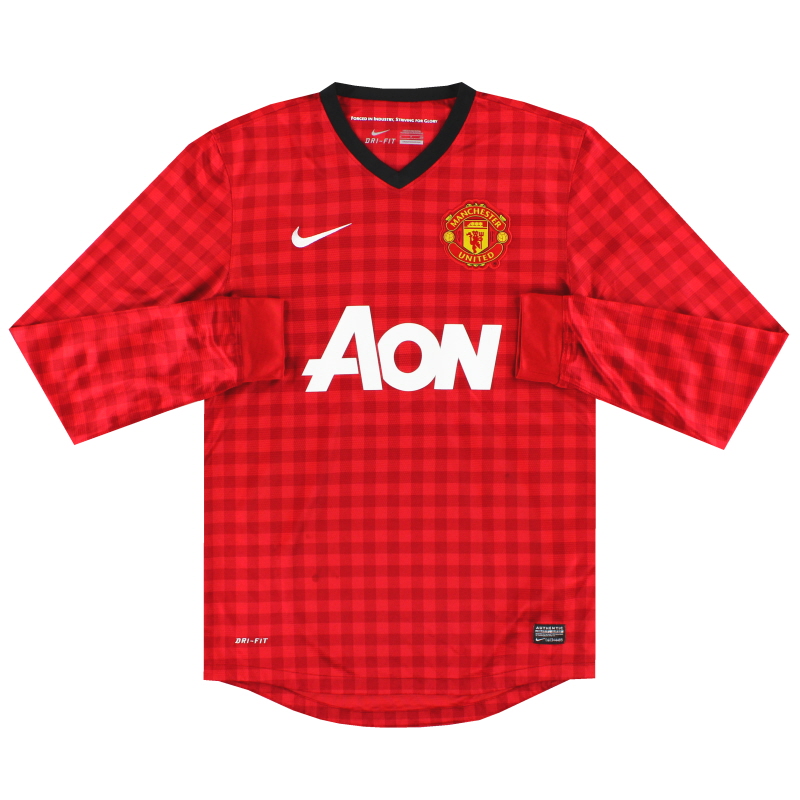 2012-13 Manchester United Home Shirt L/S M