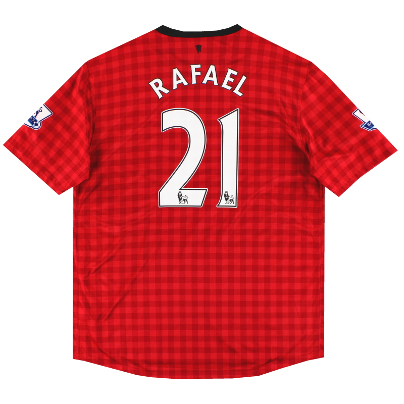 2012-13 Manchester United Nike Home Shirt Rafael #21 XL