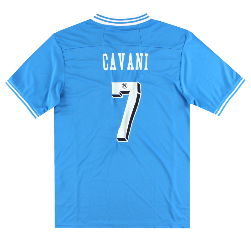 2012-13 Napoli Macron Home Shirt Cavani #7 L
