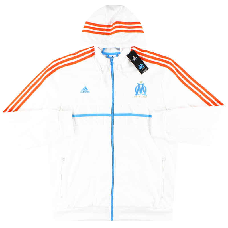 2012-13 Olympique Marseille adidas Hooded Anthem Jacket *w/tags* XL