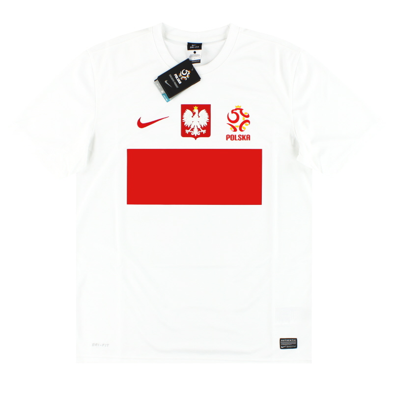 Kemeja Kandang Dasar Nike Polandia 2012-13 *dengan tag* L - 450510-105 - 886691855521