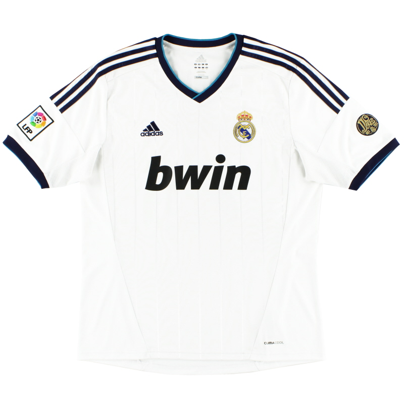 2012-13 Real Madrid adidas Home Shirt L - X21987